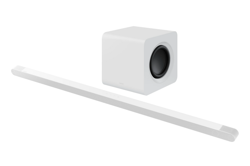 Samsung 3.1.2 Soundbar With Subwoofer Ultra Slim Dolby Atmos White HW-S801B/XU (New)