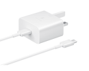 Samsung 15W Adaptive Fast Charger White (With C To C Cable) EP-T1510XWEGGB (New / Open Box)