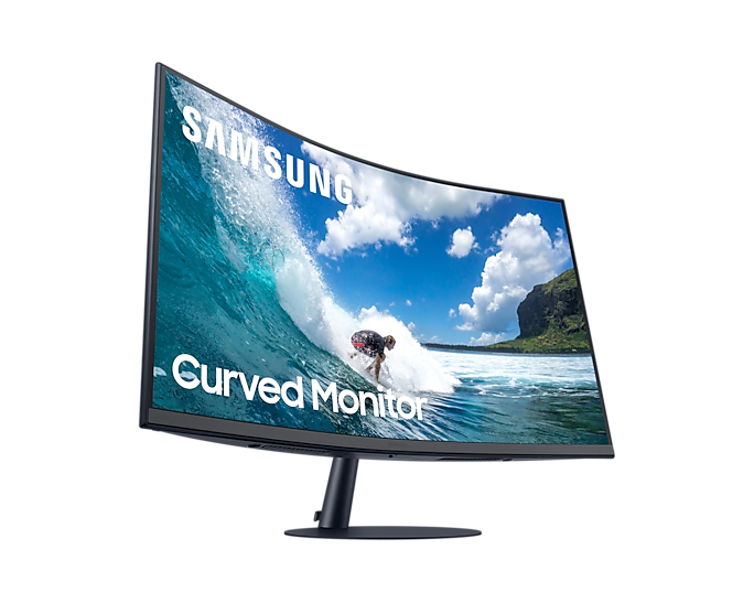 Samsung 32'' T55 Full HD Curved Monitor with Speakers LC32T550FDRXXU (New / Open Box)