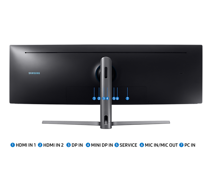 Samsung 49'' LC49HG90DMRXXU Dual-FHD Curved Gaming Monitor 3840x1080 Quantum Dot (New)