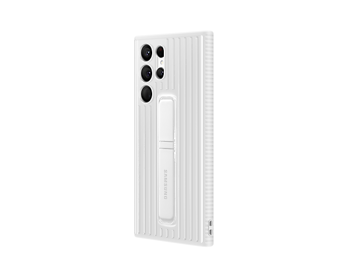 Samsung EF-RS908CWEGWW Galaxy S22 Ultra Protective Standing Phone Cover White (New / Open Box)
