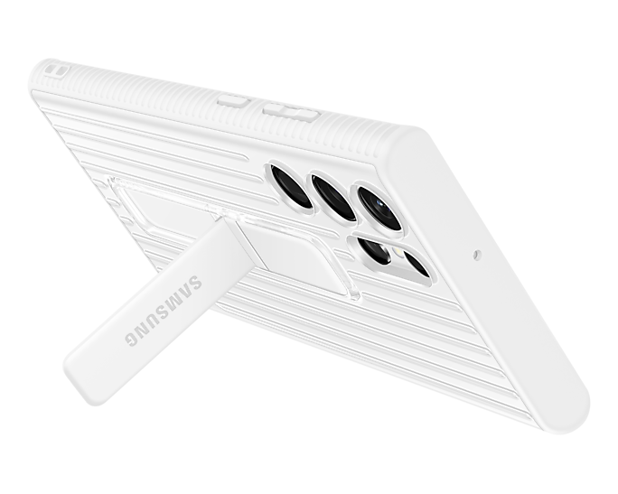 Samsung EF-RS908CWEGWW Galaxy S22 Ultra Protective Standing Phone Cover White (New / Open Box)