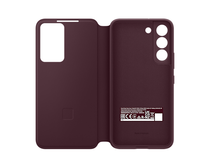 Samsung Galaxy S22 Smart Clear View Cover Burgundy EF-ZS901CEEGEW (New / Open Box)