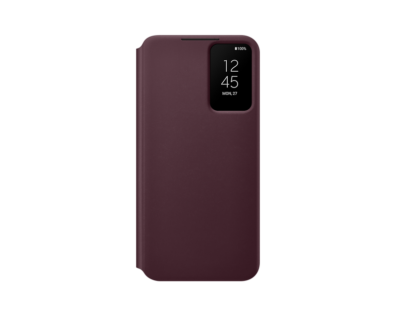 Samsung Galaxy S22+ Smart Clear View Mobile Phone Cover Burgundy EF-ZS906CEEGEW (New / Open Box)