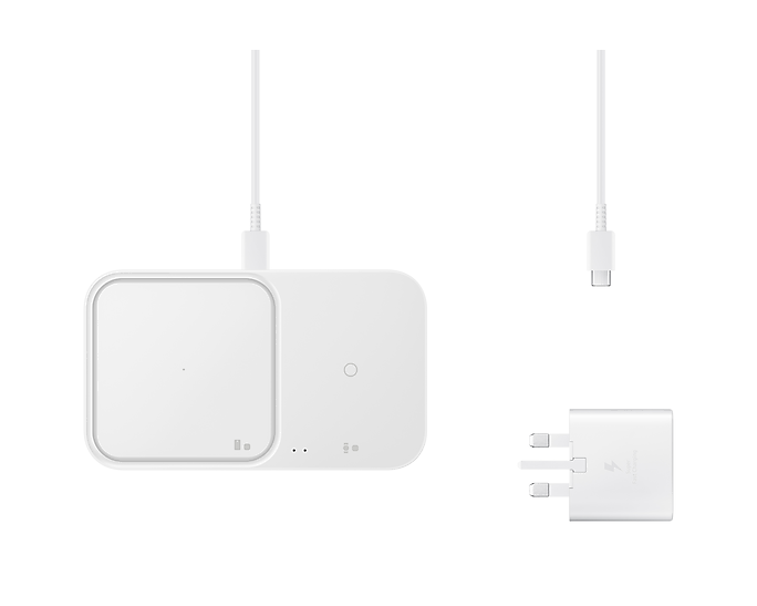 Samsung 15W Duo Super Fast Wireless Charger Pad White EP-P5400TWEGGB (New / Open Box)