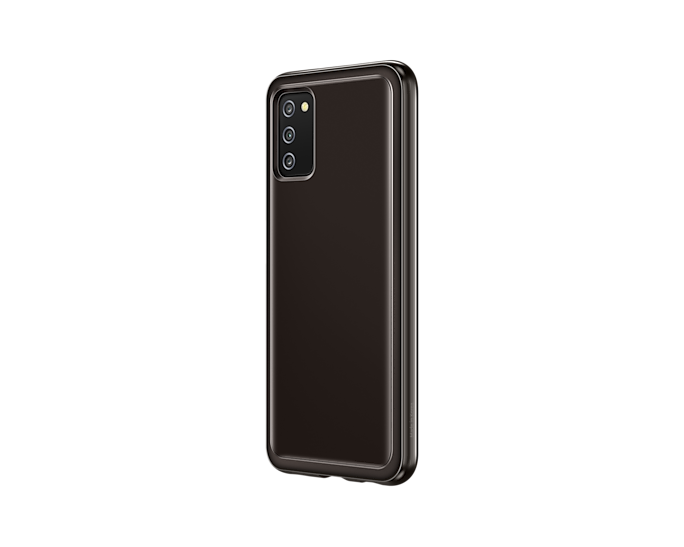 Samsung Galaxy A03s Soft Clear Mobile Phone Cover Black EF-QA038TBEGEU (New / Open Box)
