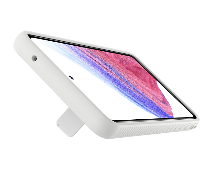 Samsung EF-RA536CWEGWW Galaxy A53 5G Protective Standing Mobile Phone Cover White (New / Open Box)