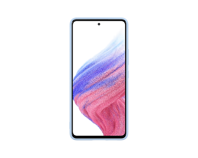 Samsung Galaxy A53 5G Silicone Mobile Phone Cover Arctic Blue EF-PA536TLEGWW (New / Open Box)