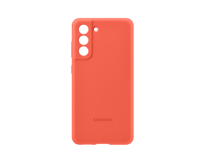 Samsung Galaxy S21 FE 5G Silicone Mobile Phone Cover Coral EF-PG990TPEGWW (New / Open Box)