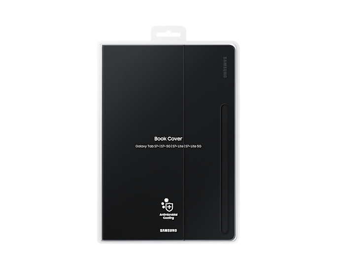 Samsung Galaxy Tab S7+/S7 FE Book Cover Black EF-BT730PBEGEU (New / Open Box)