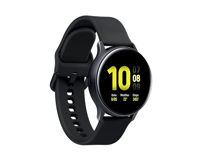 Samsung Galaxy Watch Active 2 LTE Bluetooth Wi-Fi GPS Aluminium 40 mm Aqua Black (Renewed)