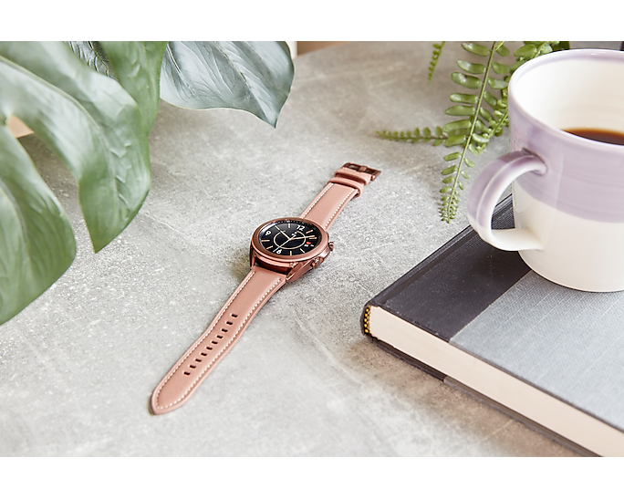 Samsung Galaxy Watch 3 Bluetooth Wi Fi GPS Mystic Bronze 41mm Leather