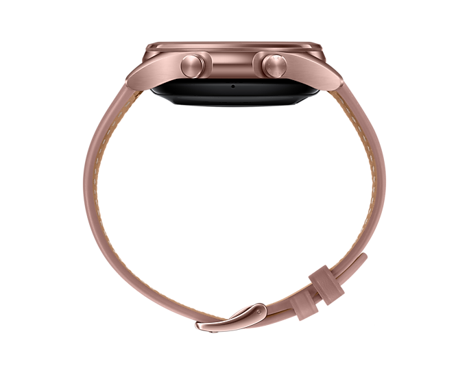 Samsung Galaxy Watch 3 Bluetooth Wi-Fi GPS Mystic Bronze 41mm Leather Band (Renewed)