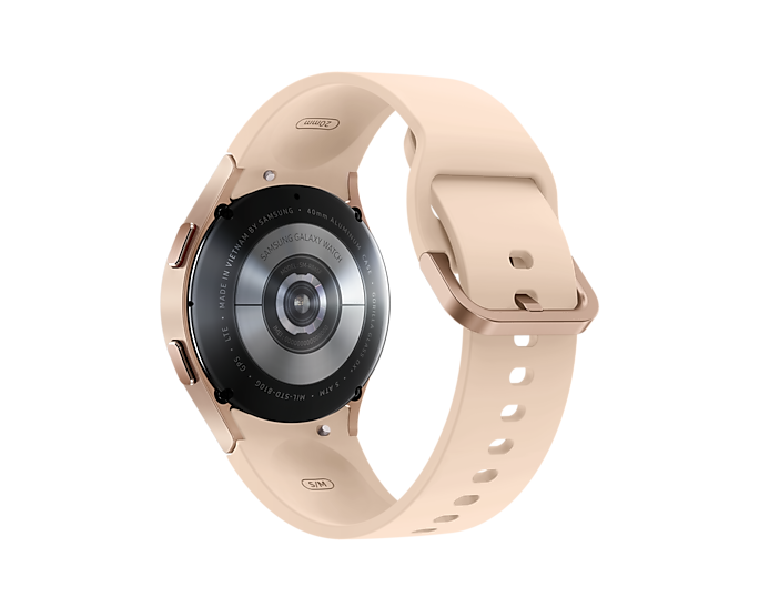 Samsung Galaxy Watch 4 LTE 4G Bluetooth Wi-Fi GPS Aluminum 40 mm Pink Gold (Renewed)