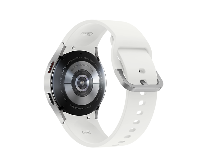 Samsung Galaxy Watch 4 LTE 4G Bluetooth Wi-Fi GPS Aluminum 40 mm Silver (Renewed)