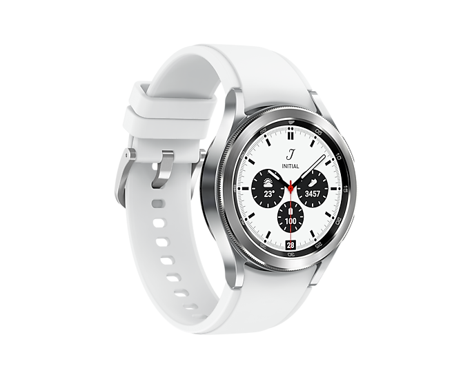 Samsung Galaxy Watch 4 Classic 4G LTE Wi-Fi Stainless Steel 42mm SM-R885FZSAEUA (New / Open Box)