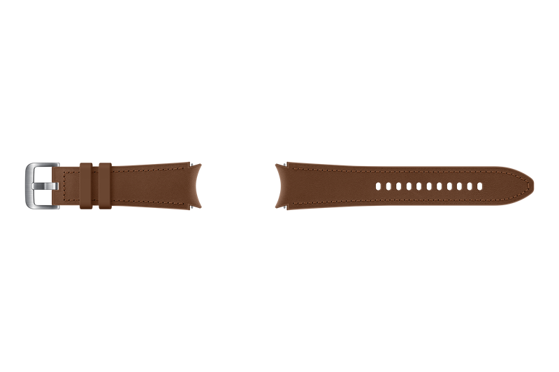 Samsung Galaxy Watch 4/Watch 4 Classic Hybrid Leather Strap S/M Brown (Renewed)