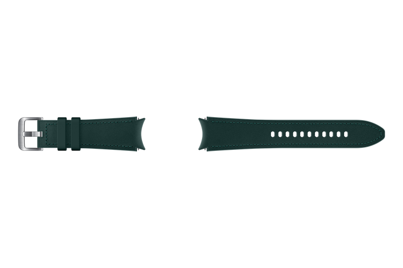 Samsung SM-R860NZSDWEU Galaxy Watch4 Bluetooth 40mm Green Leather Band [S/M] (Renewed)