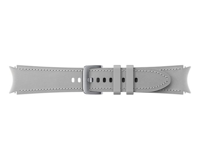 Samsung Galaxy Watch 4 Hybrid Leather Strap S/M Silver ET-SHR88SSEGEU (Renewed)