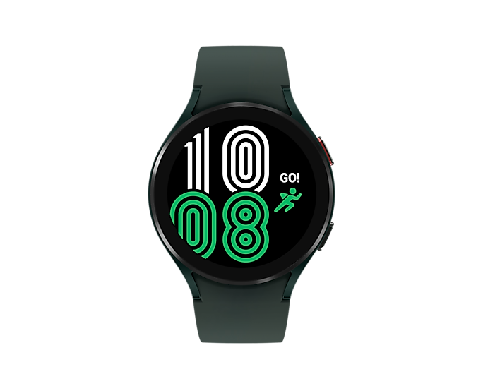 Samsung Galaxy Watch 4 LTE 4G Bluetooth Wi-Fi GPS Aluminum 44 mm Green (Renewed)