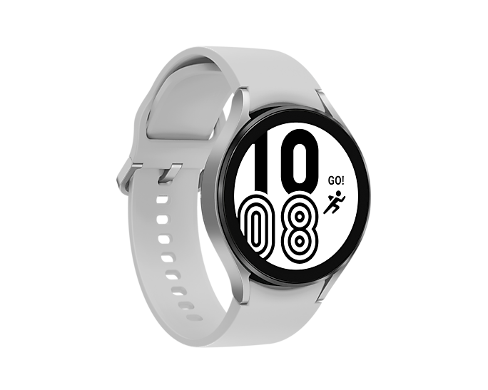 Samsung Galaxy Watch 4 LTE 4G Wi-Fi GPS Aluminum 44 mm Silver SM-R875FZSAEUA (Renewed)