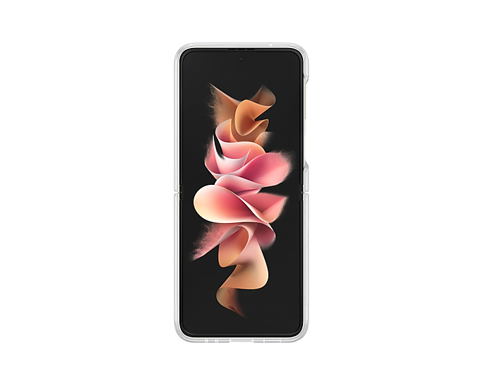 Samsung Galaxy Z Flip3 5G Clear Cover With Ring Transparent EF-QF711CTEGWW (New / Open Box)