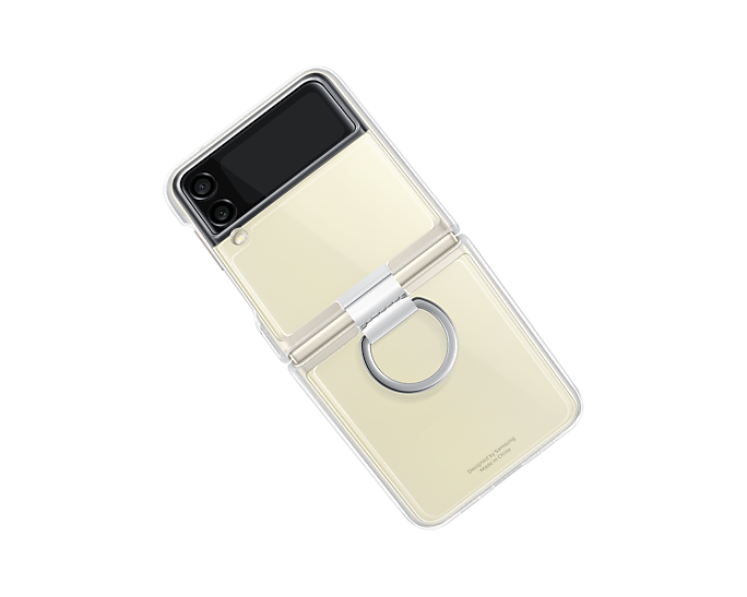 Samsung Galaxy Z Flip3 5G Clear Cover With Ring Transparent EF-QF711CTEGWW (New / Open Box)