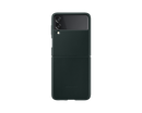 Samsung Galaxy Z Flip3 5G Leather Mobile Phone Cover Green EF-VF711LGEGWW (New / Open Box)