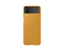 Samsung Galaxy Z Flip3 5G Leather Mobile Phone Cover Brown EF-VF711LYEGWW (New / Open Box)
