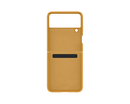 Samsung Galaxy Z Flip3 5G Leather Mobile Phone Cover Brown EF-VF711LYEGWW (New / Open Box)