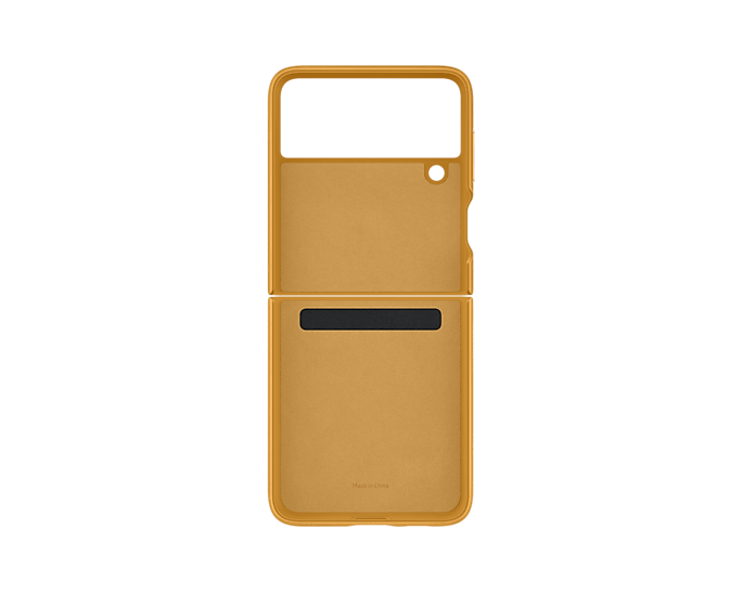 Samsung Galaxy Z Flip3 5G Leather Mobile Phone Cover Brown EF-VF711LYEGWW (New / Open Box)