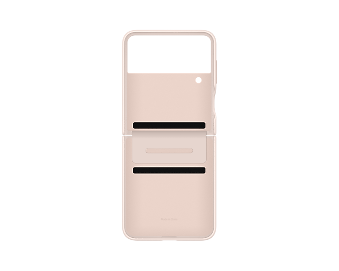 Samsung Flap Leather Mobile Phone Cover For Galaxy Z Flip4 Peach EF-VF721LPEGWW (New / Open Box)