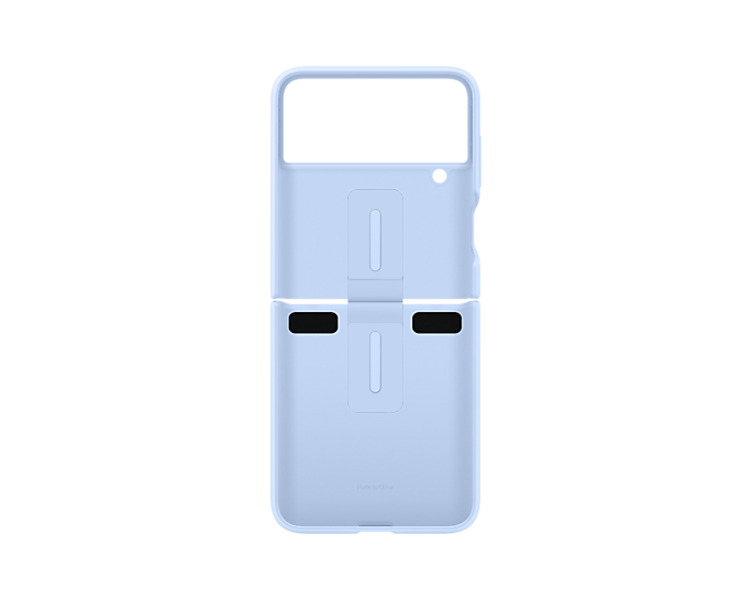 Samsung Galaxy Z Flip4 Silicone Phone Cover With Ring Arcticblue EF-PF721TLEGWW (New / Open Box)