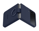 Samsung EF-PF721TNEGWW Galaxy Z Flip4 Silicone Phone Cover With Ring Navy (Renewed)
