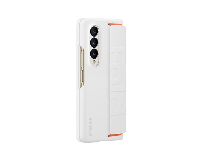 Samsung Silicone Grip Phone Cover For Galaxy Z Fold4 White EF-GF936TWEGWW (New / Open Box)