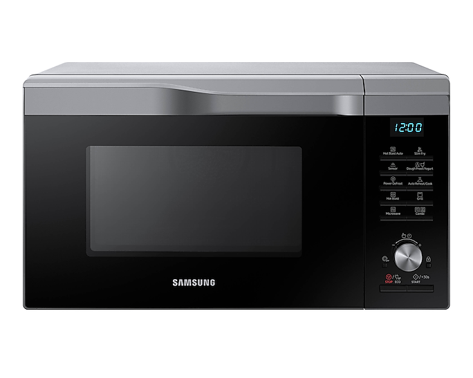 Samsung Microwave Oven Easy View 900W 28L Slim Fry Silver MC28M6075CS/EU (New)
