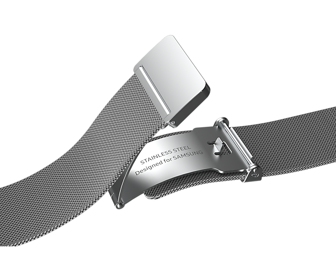 Samsung GP-TYR860SAASW Galaxy Watch 4 Milanese Loop Strap 40 mm Silver S/M (Renewed)
