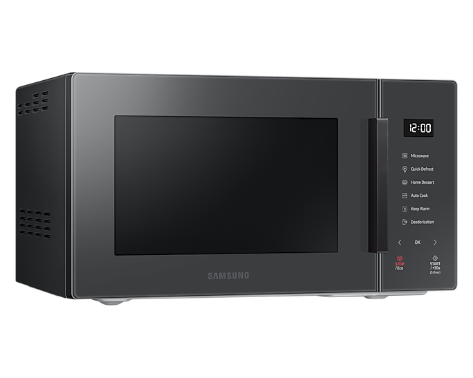 Samsung 23L Solo Microwave Oven Glass Front 800W Charcoal MS23T5018AC/EU (New)