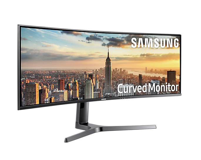 Samsung LC43J890DKUXEN 43 Inch Ultra WQHD Curved USB-C Monitor With Speakers (Renewed)