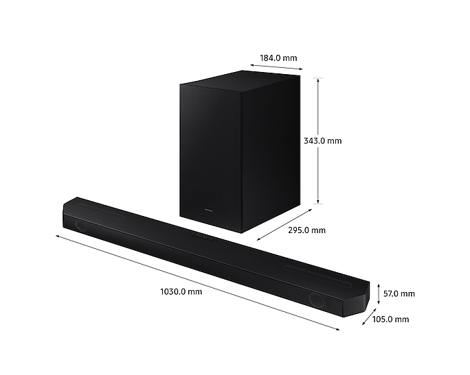 Samsung 3.1.2Ch Soundbar Q-Symphony Dolby Atmos With Subwoofer HW-Q600B/XU (New)