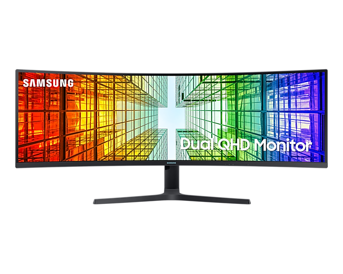 Samsung 49'' Curved Monitor Super Ultra-Wide Dual QHD 1800R LAN LS49A950UIUXXU (New / Open Box)