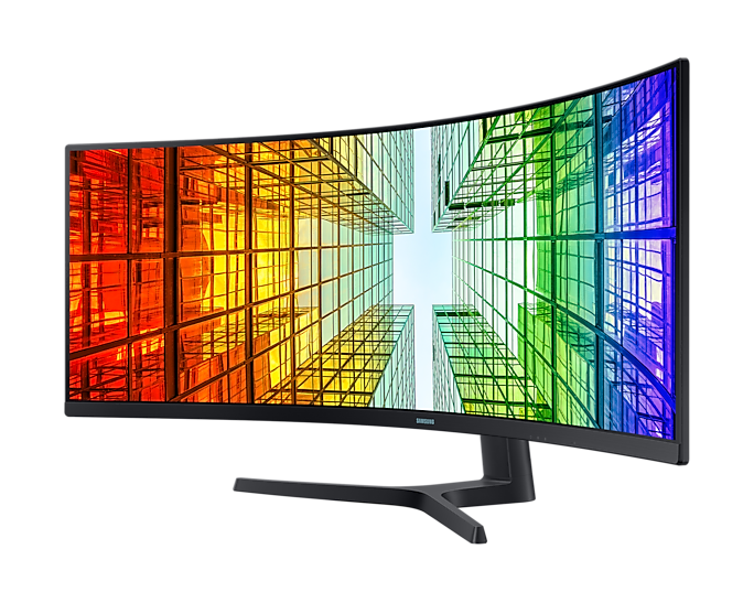 Samsung 49'' Curved Monitor Super Ultra-Wide Dual QHD 1800R LAN LS49A950UIUXXU (New / Open Box)