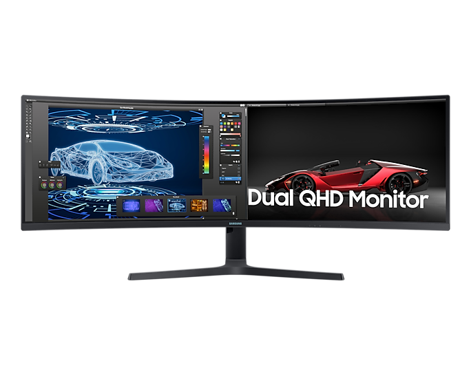 Samsung 49'' Curved Monitor Super Ultra-Wide Dual QHD 1800R LAN LS49A950UIUXXU (New / Open Box)