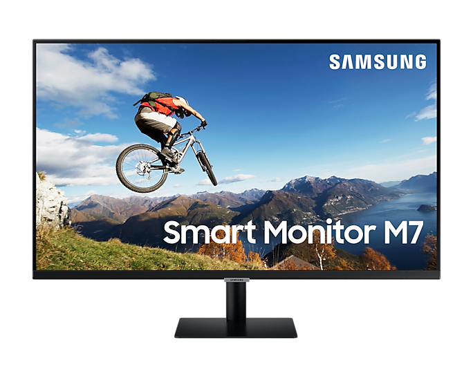 Samsung  32'' LS32AM700UUXEN UHD LED Monitor With Speakers And Remote (Renewed)