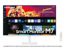 Samsung Smart Monitor 32'' UHD USB-C With Speakers & Remote LS32BM701UUXXU White (New / Open Box)