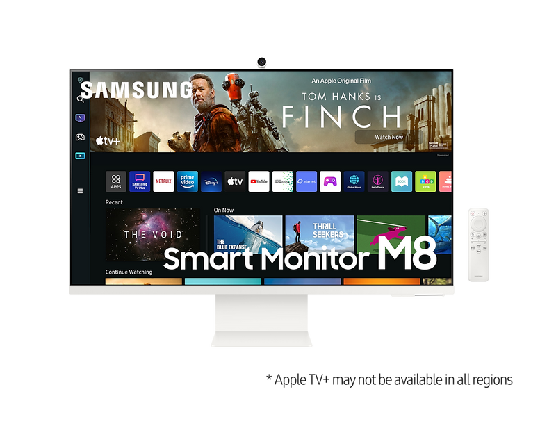 Samsung 32'' Smart Monitor M80B UHD With Speakers & Remote White LS32BM801UUXXU (New / Open Box)