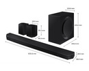 Samsung 11.1.4 Soundbar With Subwoofer Rear Speakers Alexa Built-In HW-Q990B/XU (New / Open Box)