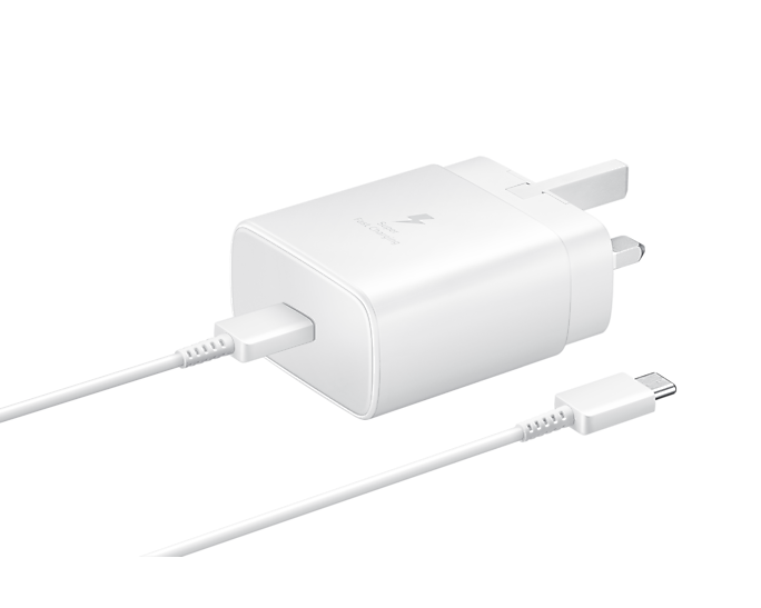 Samsung 45W Travel Adapter (Super Fast Charging 2.0 with USB Type-C Cable) (Renewed)