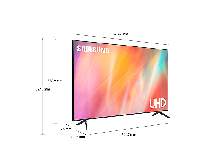Samsung UE43AU7100KXXU 43'' AU7100 Ultra HD 4K HDR Smart TV 3840 x 2160 (New)