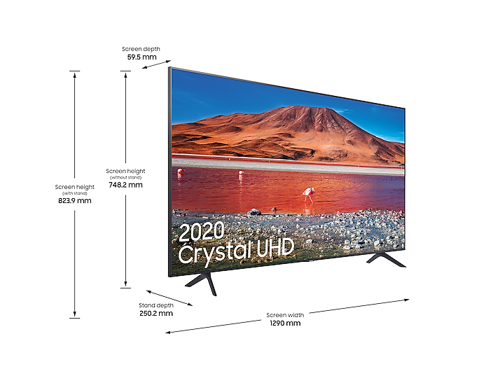 Samsung UE58TU7100KXXU 58 Inch TU7100 Crystal Ultra HD 4K HDR Smart TV (New)